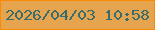 文字の大きさ：5、枠の色：f88a06、背景の色：e7a44f、文字の色：396c6d 無料ブログパーツのブログ時計