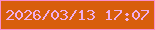 文字の大きさ：2、枠の色：f88eca、背景の色：d85e0c、文字の色：f0afeb 無料ブログパーツのブログ時計