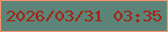 文字の大きさ：4、枠の色：f8936d、背景の色：5c8479、文字の色：a42310 無料ブログパーツのブログ時計