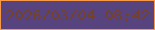 文字の大きさ：1、枠の色：f89947、背景の色：57447e、文字の色：73412d 無料ブログパーツのブログ時計