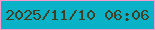 文字の大きさ：4、枠の色：f89acb、背景の色：09b2c7、文字の色：413f23 無料ブログパーツのブログ時計
