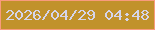 文字の大きさ：2、枠の色：f89b7d、背景の色：c1922b、文字の色：d5d5ea 無料ブログパーツのブログ時計