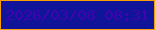文字の大きさ：1、枠の色：f89e02、背景の色：0f1498、文字の色：4102b0 無料ブログパーツのブログ時計