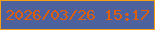 文字の大きさ：4、枠の色：f8a013、背景の色：4d629c、文字の色：de5f0b 無料ブログパーツのブログ時計