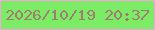 文字の大きさ：3、枠の色：f8a2df、背景の色：7cec67、文字の色：9d7e6f 無料ブログパーツのブログ時計