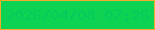 文字の大きさ：3、枠の色：f8aa2b、背景の色：0ed252、文字の色：07ca5e 無料ブログパーツのブログ時計