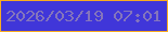 文字の大きさ：4、枠の色：f8ac20、背景の色：4036d9、文字の色：8475bc 無料ブログパーツのブログ時計