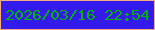 文字の大きさ：1、枠の色：f8ac7d、背景の色：331bed、文字の色：02b301 無料ブログパーツのブログ時計