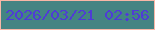 文字の大きさ：5、枠の色：f8b7a7、背景の色：448483、文字の色：4f3bd6 無料ブログパーツのブログ時計