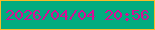 文字の大きさ：5、枠の色：f8bc26、背景の色：01ac7f、文字の色：d90d95 無料ブログパーツのブログ時計