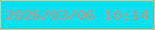 文字の大きさ：1、枠の色：f8be7e、背景の色：03e0f0、文字の色：c29789 無料ブログパーツのブログ時計