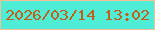 文字の大きさ：3、枠の色：f8be95、背景の色：50edd6、文字の色：c35e1b 無料ブログパーツのブログ時計