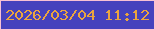 文字の大きさ：5、枠の色：f8c2d4、背景の色：4642bd、文字の色：eba53f 無料ブログパーツのブログ時計