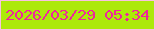 文字の大きさ：5、枠の色：f8c2df、背景の色：ace90a、文字の色：ef269d 無料ブログパーツのブログ時計