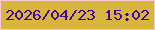文字の大きさ：3、枠の色：f8c9d7、背景の色：d8b63c、文字の色：410798 無料ブログパーツのブログ時計