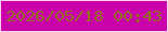 文字の大きさ：5、枠の色：f8d0f1、背景の色：ca01aa、文字の色：966c21 無料ブログパーツのブログ時計