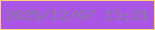 文字の大きさ：4、枠の色：f8d574、背景の色：ab55e6、文字の色：878098 無料ブログパーツのブログ時計