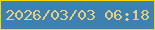 文字の大きさ：4、枠の色：f8d800、背景の色：3e80b1、文字の色：e7d07d 無料ブログパーツのブログ時計