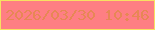 文字の大きさ：2、枠の色：f8e161、背景の色：fe7f83、文字の色：e78755 無料ブログパーツのブログ時計