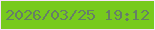 文字の大きさ：3、枠の色：f8e3fc、背景の色：77ca1d、文字の色：667f66 無料ブログパーツのブログ時計