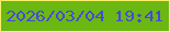 文字の大きさ：1、枠の色：f8ee6a、背景の色：6bb812、文字の色：4549dd 無料ブログパーツのブログ時計