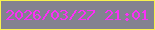 文字の大きさ：3、枠の色：f8f24f、背景の色：838290、文字の色：fb2ef6 無料ブログパーツのブログ時計