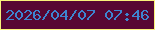 文字の大きさ：5、枠の色：f8f27a、背景の色：570733、文字の色：3d85d0 無料ブログパーツのブログ時計