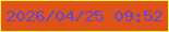 文字の大きさ：2、枠の色：f8f64c、背景の色：e05217、文字の色：6246d6 無料ブログパーツのブログ時計