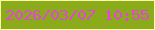 文字の大きさ：1、枠の色：f8fda2、背景の色：8bab1b、文字の色：e543da 無料ブログパーツのブログ時計