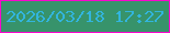 文字の大きさ：5、枠の色：f906cd、背景の色：37936b、文字の色：32b5de 無料ブログパーツのブログ時計