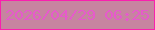 文字の大きさ：4、枠の色：f920ae、背景の色：c784a0、文字の色：e65acb 無料ブログパーツのブログ時計