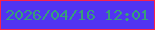 文字の大きさ：1、枠の色：f9214a、背景の色：5134f1、文字の色：379e79 無料ブログパーツのブログ時計