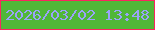 文字の大きさ：3、枠の色：f92560、背景の色：50b738、文字の色：9aa3f9 無料ブログパーツのブログ時計