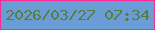 文字の大きさ：5、枠の色：f92c95、背景の色：6a9cd6、文字の色：557e40 無料ブログパーツのブログ時計