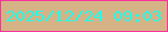 文字の大きさ：3、枠の色：f932a0、背景の色：d5b386、文字の色：20ffec 無料ブログパーツのブログ時計