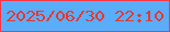 文字の大きさ：2、枠の色：f93645、背景の色：59adf9、文字の色：eb362d 無料ブログパーツのブログ時計