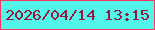 文字の大きさ：4、枠の色：f93a67、背景の色：54f4eb、文字の色：901b3d 無料ブログパーツのブログ時計