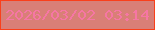 文字の大きさ：3、枠の色：f9401b、背景の色：d97f77、文字の色：f676a4 無料ブログパーツのブログ時計