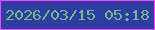 文字の大きさ：4、枠の色：f947fd、背景の色：2f3da3、文字の色：6cbb89 無料ブログパーツのブログ時計