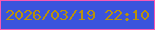 文字の大きさ：5、枠の色：f958b4、背景の色：3b54dc、文字の色：b99109 無料ブログパーツのブログ時計
