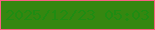 文字の大きさ：4、枠の色：f96082、背景の色：358710、文字の色：1f8c12 無料ブログパーツのブログ時計