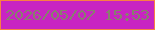 文字の大きさ：3、枠の色：f97f43、背景の色：c824c2、文字の色：87806d 無料ブログパーツのブログ時計