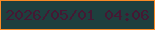 文字の大きさ：2、枠の色：f98a26、背景の色：1e3f3e、文字の色：451833 無料ブログパーツのブログ時計