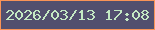 文字の大きさ：1、枠の色：f99357、背景の色：524f6e、文字の色：c4e9c3 無料ブログパーツのブログ時計