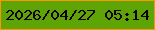 文字の大きさ：2、枠の色：f99804、背景の色：5da404、文字の色：0f0003 無料ブログパーツのブログ時計