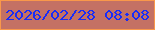 文字の大きさ：1、枠の色：f9984a、背景の色：c47164、文字の色：192cf7 無料ブログパーツのブログ時計
