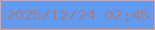 文字の大きさ：1、枠の色：f99a7b、背景の色：5e9cf4、文字の色：ad7c7f 無料ブログパーツのブログ時計
