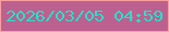 文字の大きさ：4、枠の色：f99f9e、背景の色：bc618f、文字の色：26e1cc 無料ブログパーツのブログ時計