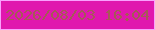 文字の大きさ：2、枠の色：f9a0fd、背景の色：e017ae、文字の色：a65a56 無料ブログパーツのブログ時計