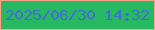 文字の大きさ：2、枠の色：f9a389、背景の色：26b961、文字の色：416ed6 無料ブログパーツのブログ時計
